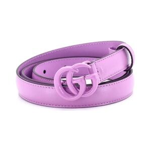 NWT Authentic Gucci GG Marmont Enamel Buckle Belt – Lilac purple Azalea Size 65